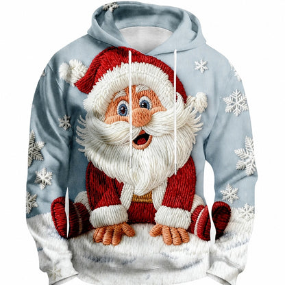 Christmas Santa Festive Holiday Colorful Hoodie