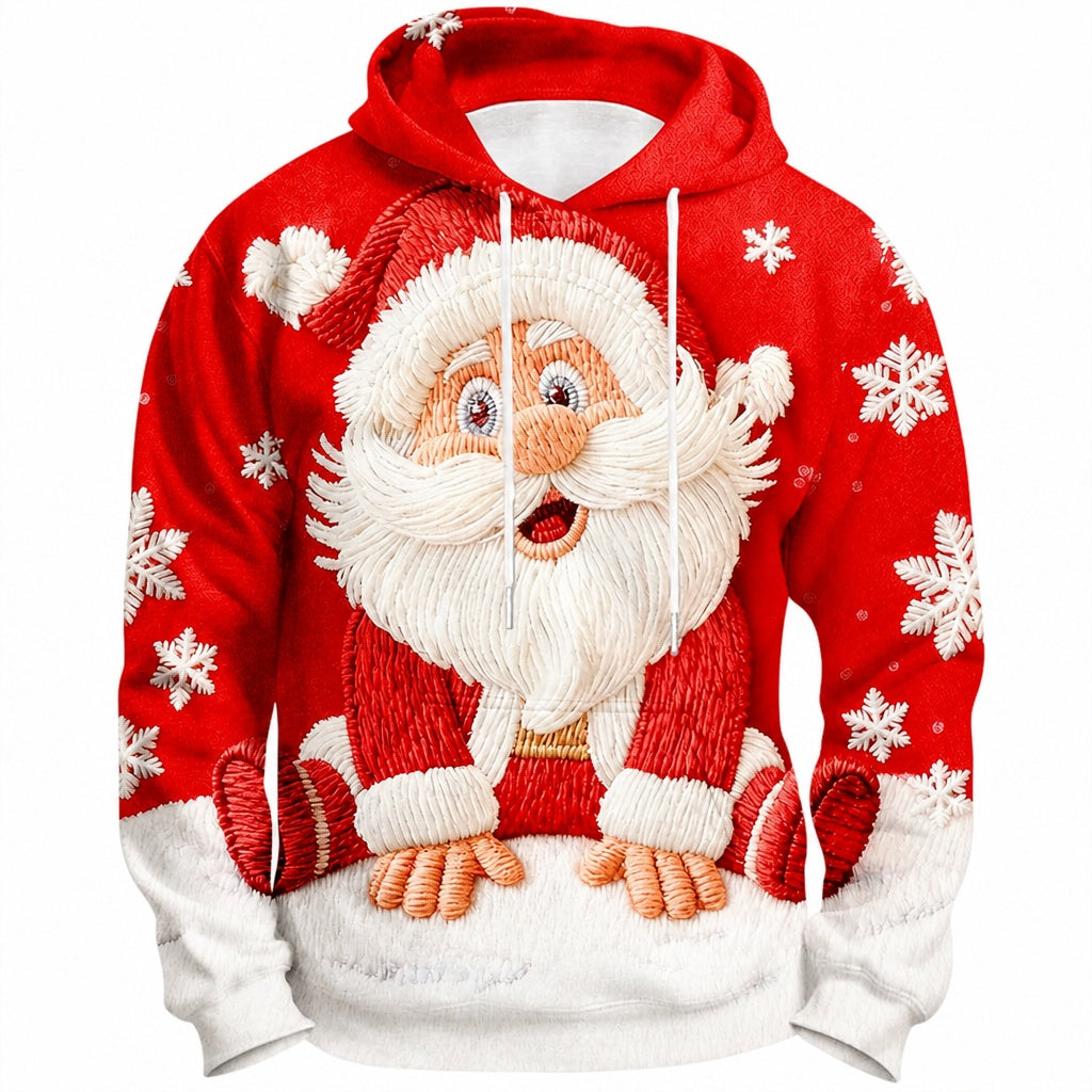 Christmas Santa Festive Holiday Colorful Hoodie