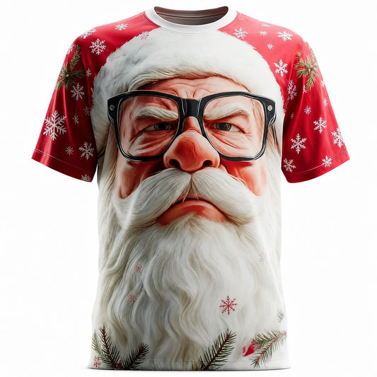Jolly Santa Christmas Cartoon Tee