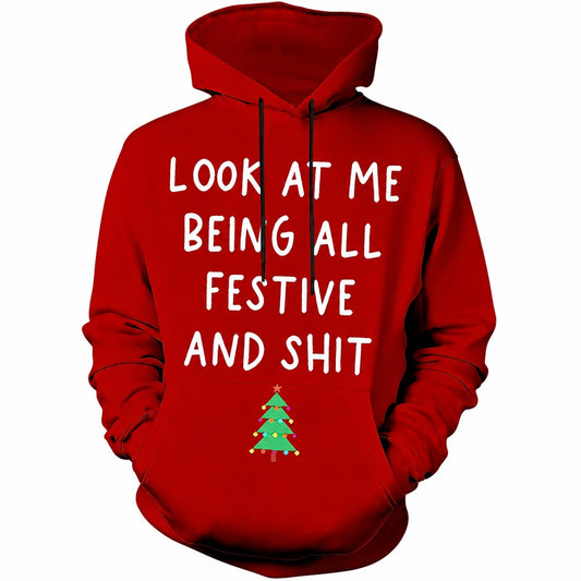 Funny Festive Christmas Sarcastic Holiday Hoodie
