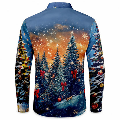 Christmas Santa Casual Party Button Shirt