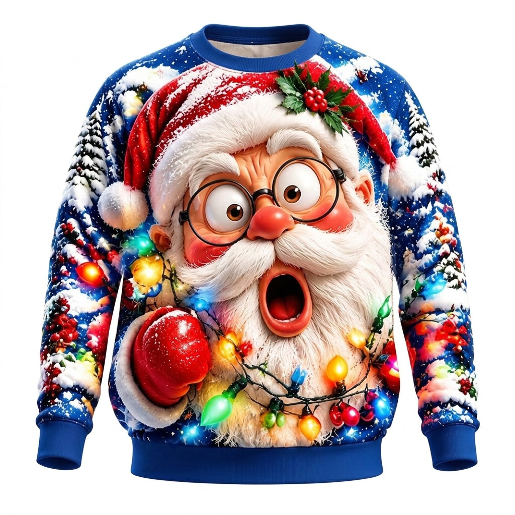 Men's Classic Santa Claus Crewneck Sweatshirt