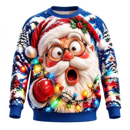 Men's Classic Santa Claus Crewneck Sweatshirt