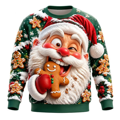 Men's Santa Claus Christmas Crewneck Sweatshirt