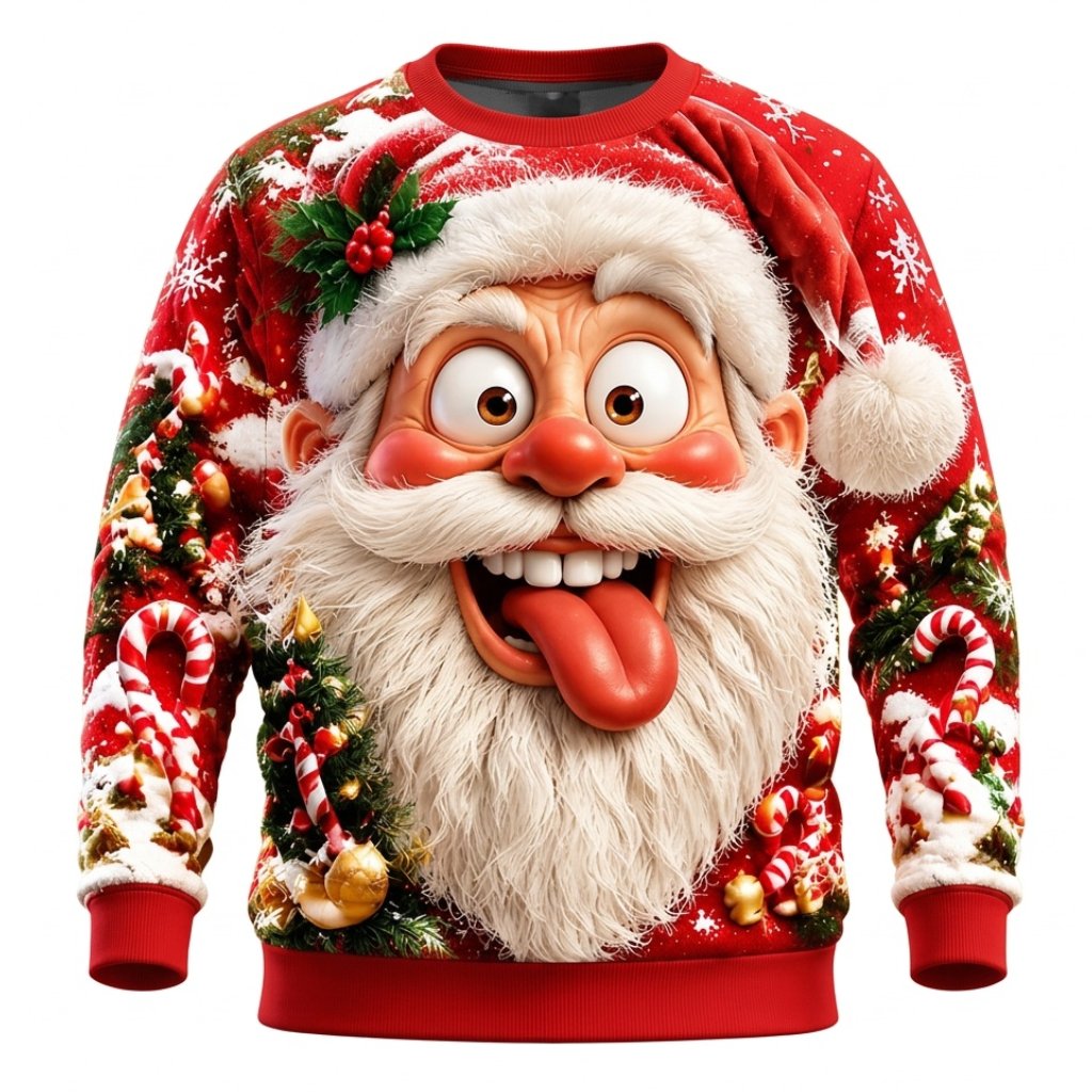 Men's Santa Claus Christmas Crewneck Sweatshirt