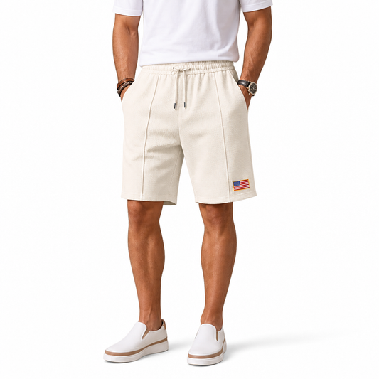 Men's Pocketed Waffle Shorts