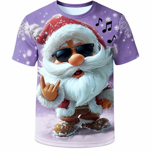 Christmas Santa Holiday Graphic Tee
