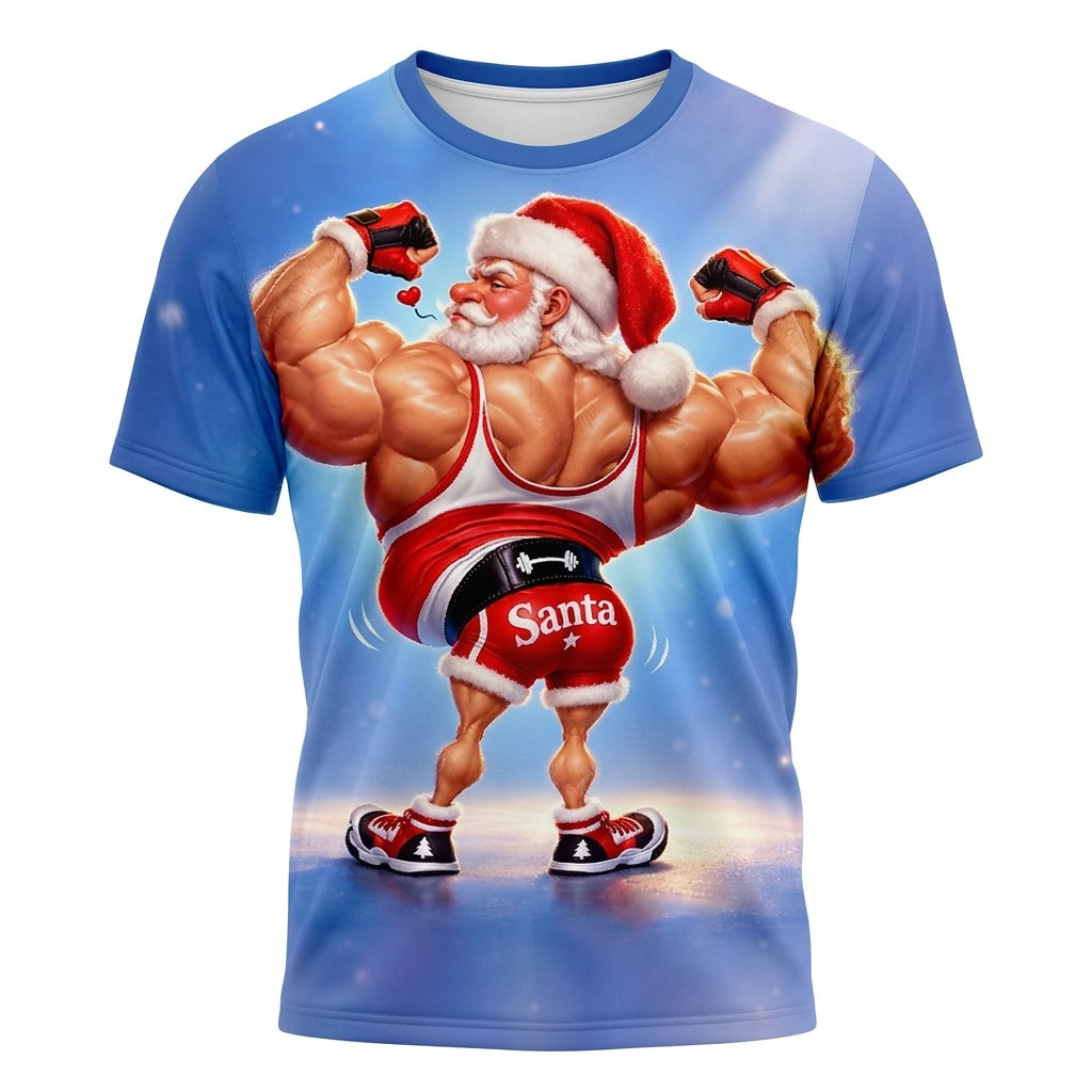 Men's Santa Claus Streetwear Graphic Tee