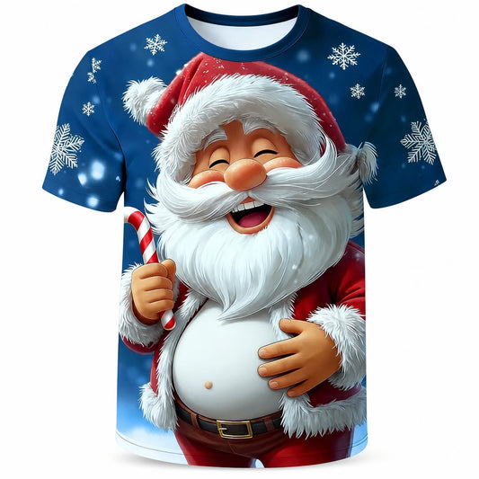 Men's Santa Christmas Party Graphic T-Shirt