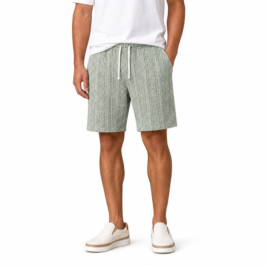 Men's Jacquard Textured Shorts