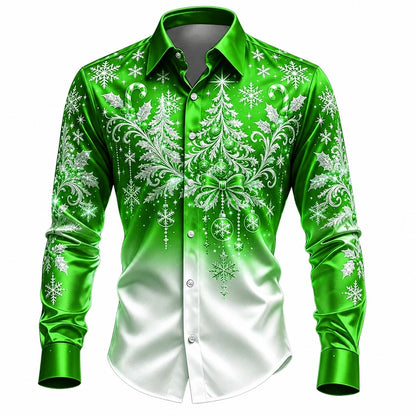Christmas Tree Ugly Button Down Shirt