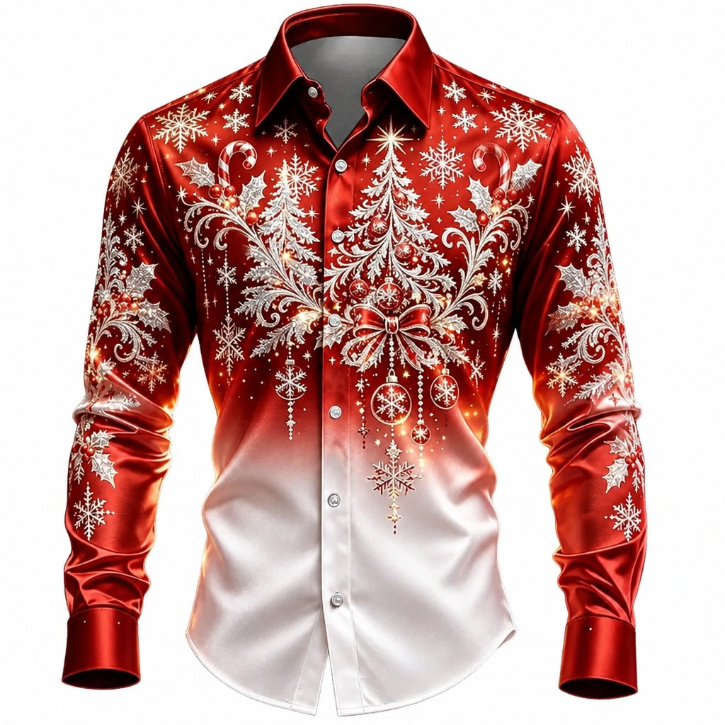 Christmas Tree Ugly Button Down Shirt