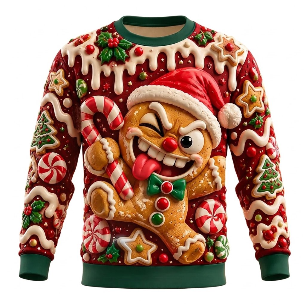 Men's Santa Claus Festive Crewneck Sweatshirt