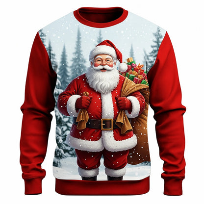 Men's Christmas Santa Relaxed Sweatshirt