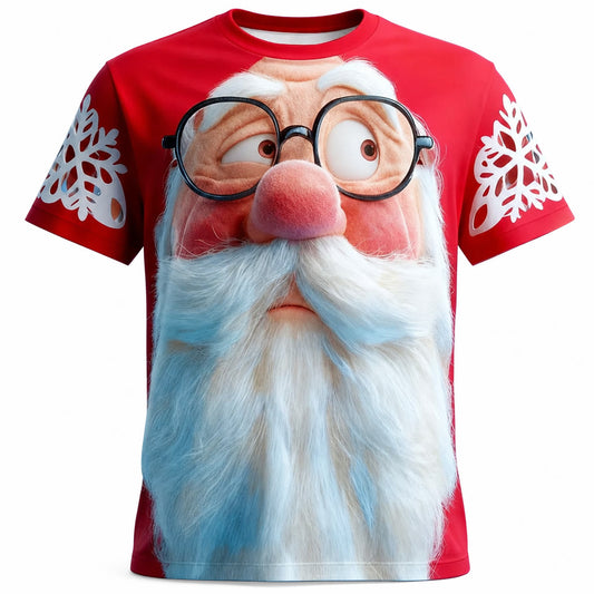 Holiday Santa Christmas Cartoon Tee