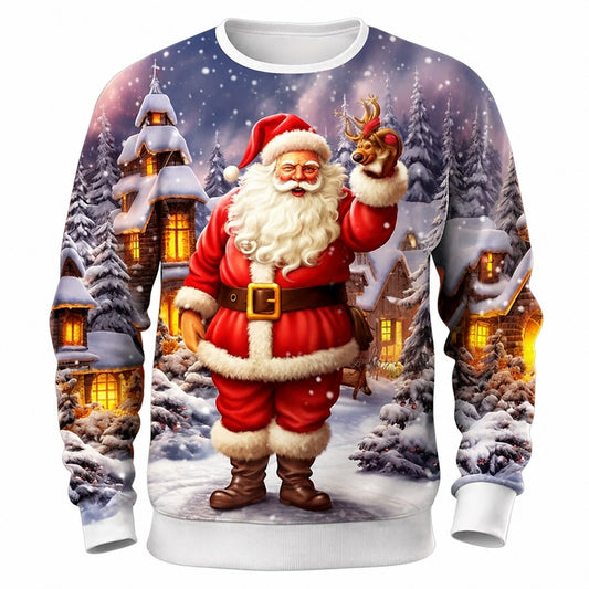 Christmas Golf Festive Vintage Cartoon Sweatshirt