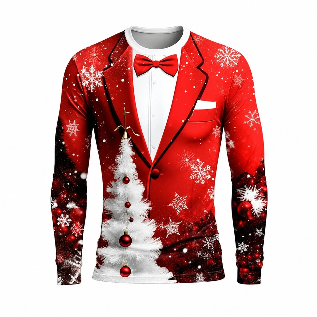 Men's Graphic Christmas Pattern Tee