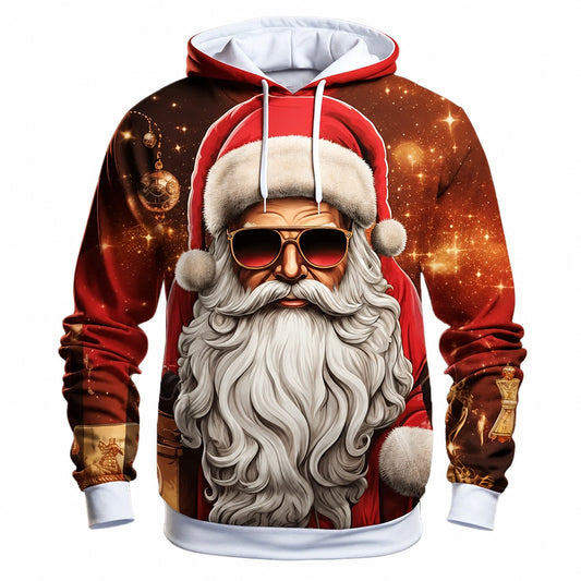 Santa Christmas Outdoor 3D Graphic Hoodie
