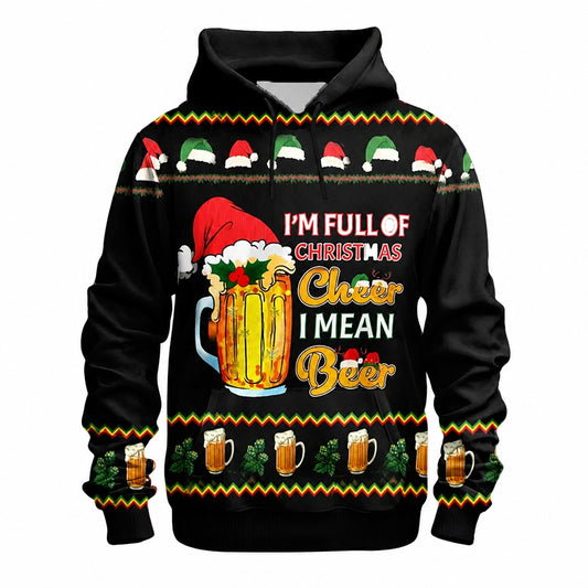 Christmas Beer Festive Funny Merry Hoodie