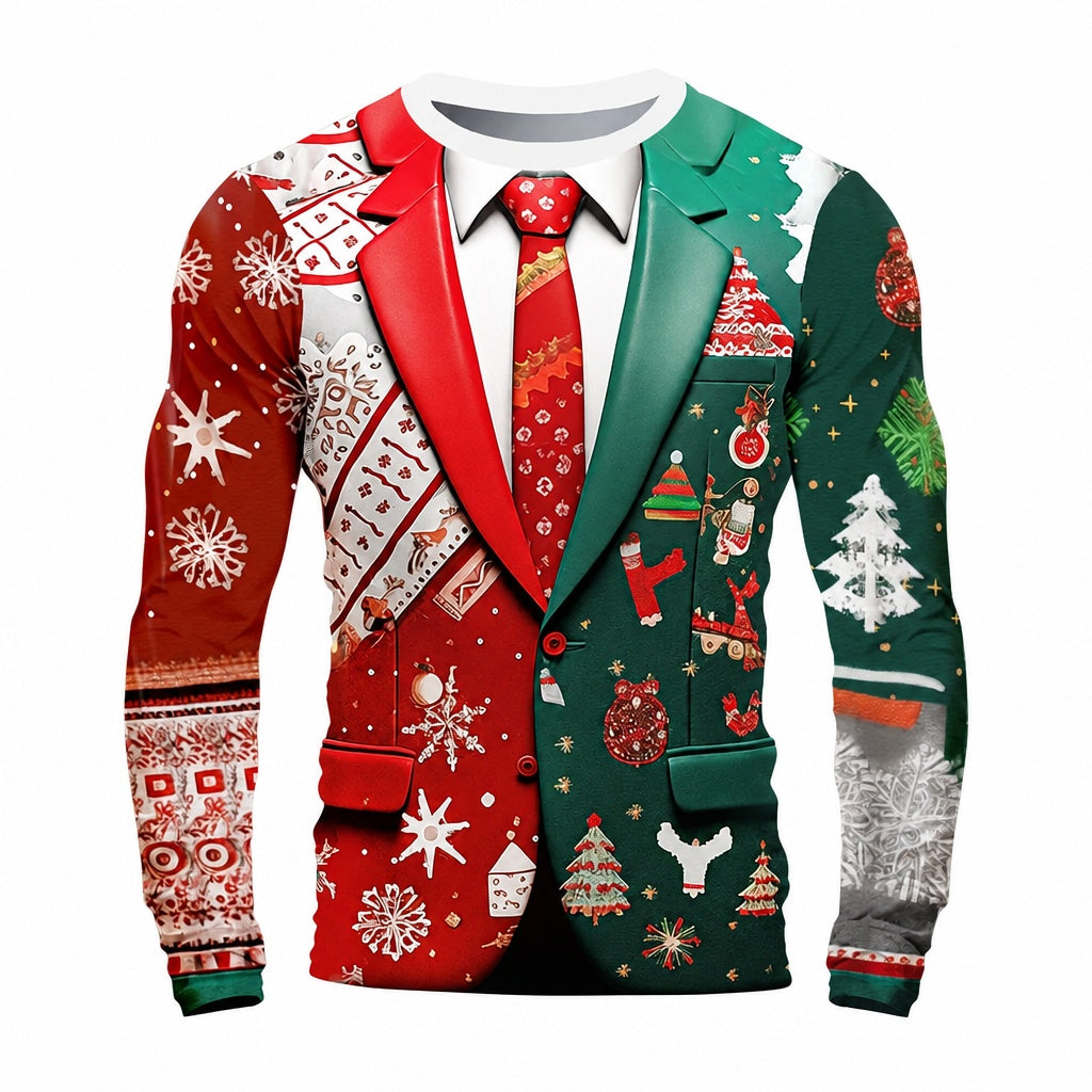 Men's Christmas Tree Snowflake Tee