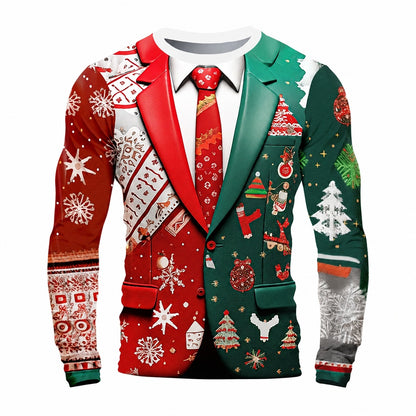 Men's Christmas Tree Snowflake Tee