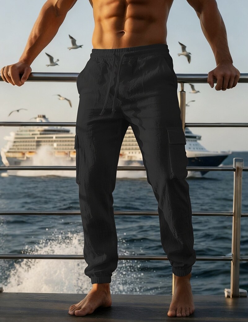 Lightweight Cotton-Linen Pants