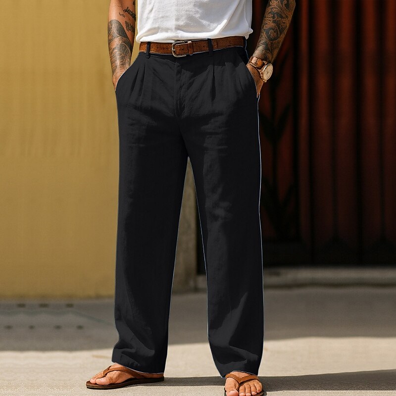 Men's Cotton Linen Baggy Pants