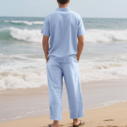 Cotton Linen Set-Shirt and Pants