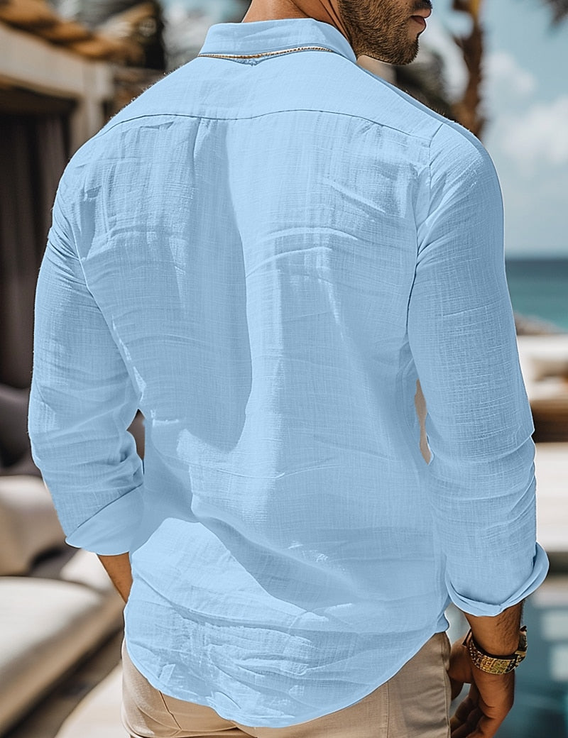 Lightweight Linen Shirt - Perfect for Beach & Vacation