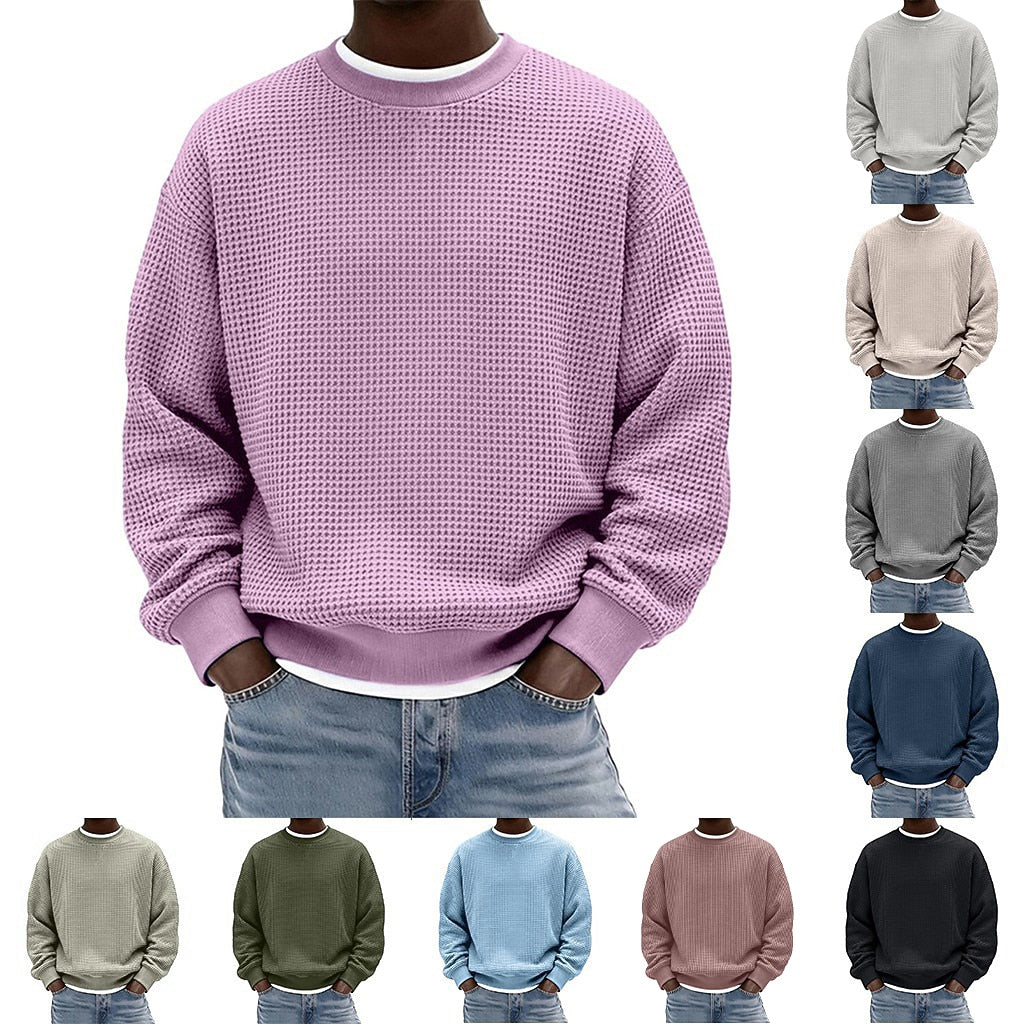Men's Waffle Crewneck Sweatshirt