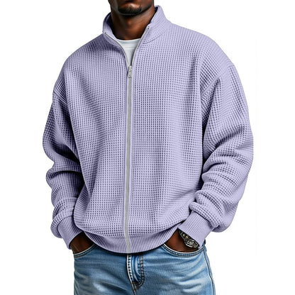 Comfort Waffle Zipped Sweatshirt