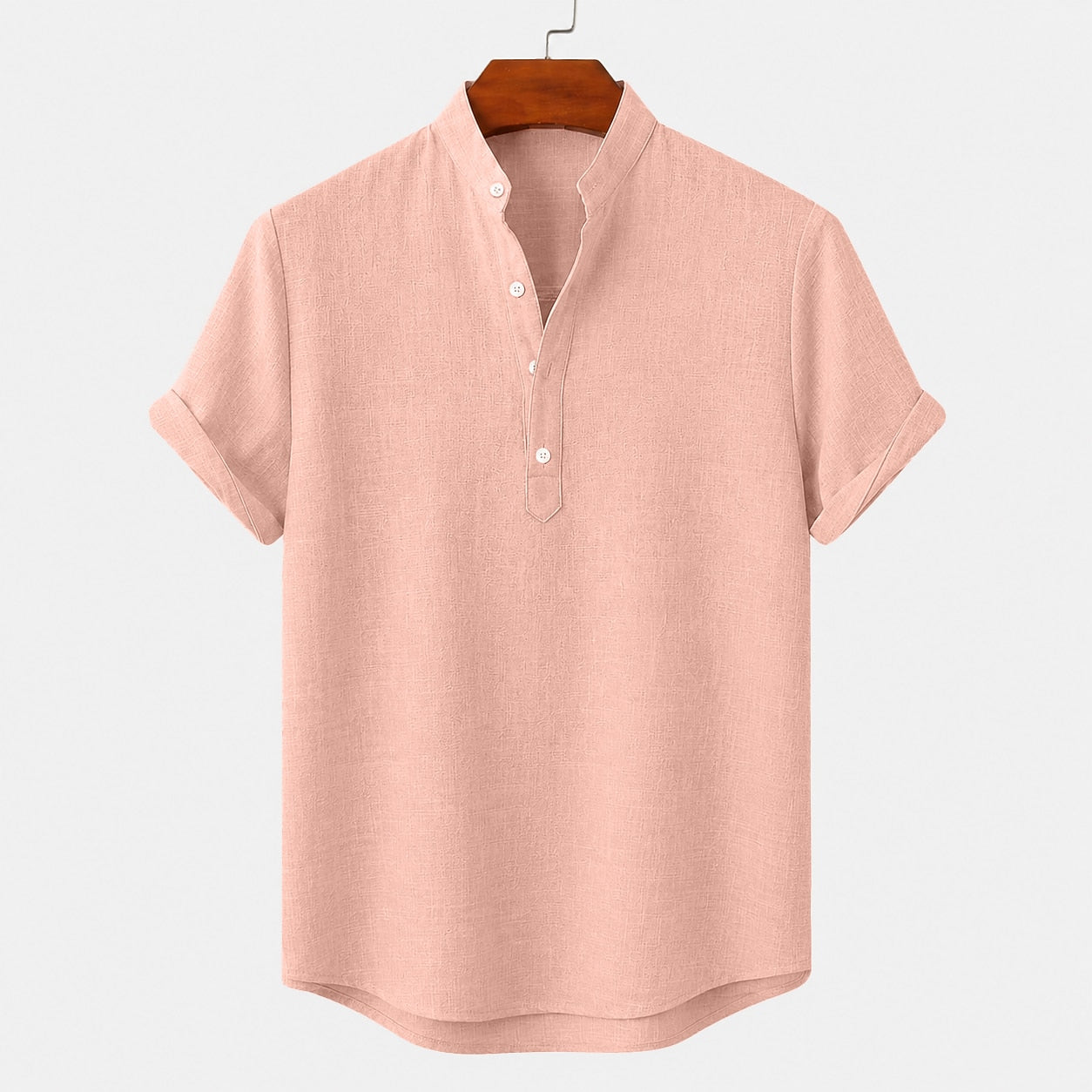 Breathable Linen Popover Shirt