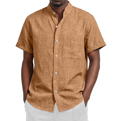 Classic Linen Button-Up Shirt