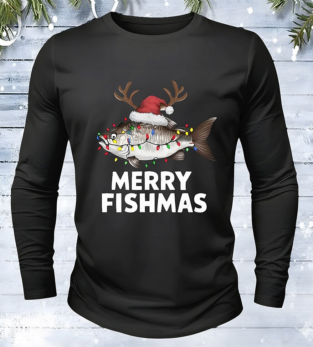 Men's Fish Christmas Graphic Tee