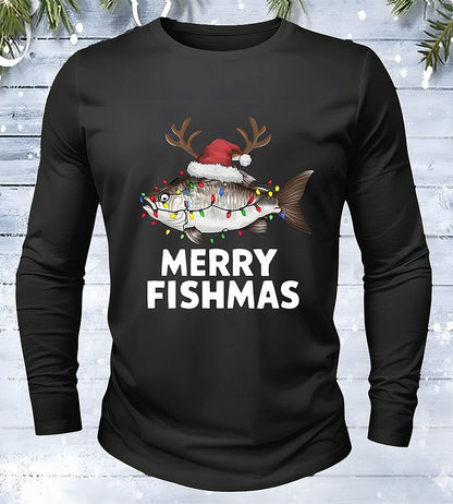 Men's Fish Christmas Graphic Tee