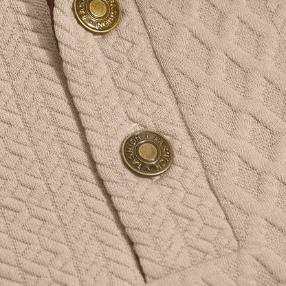 Patchwork Jacquard Textured Sweatshirt