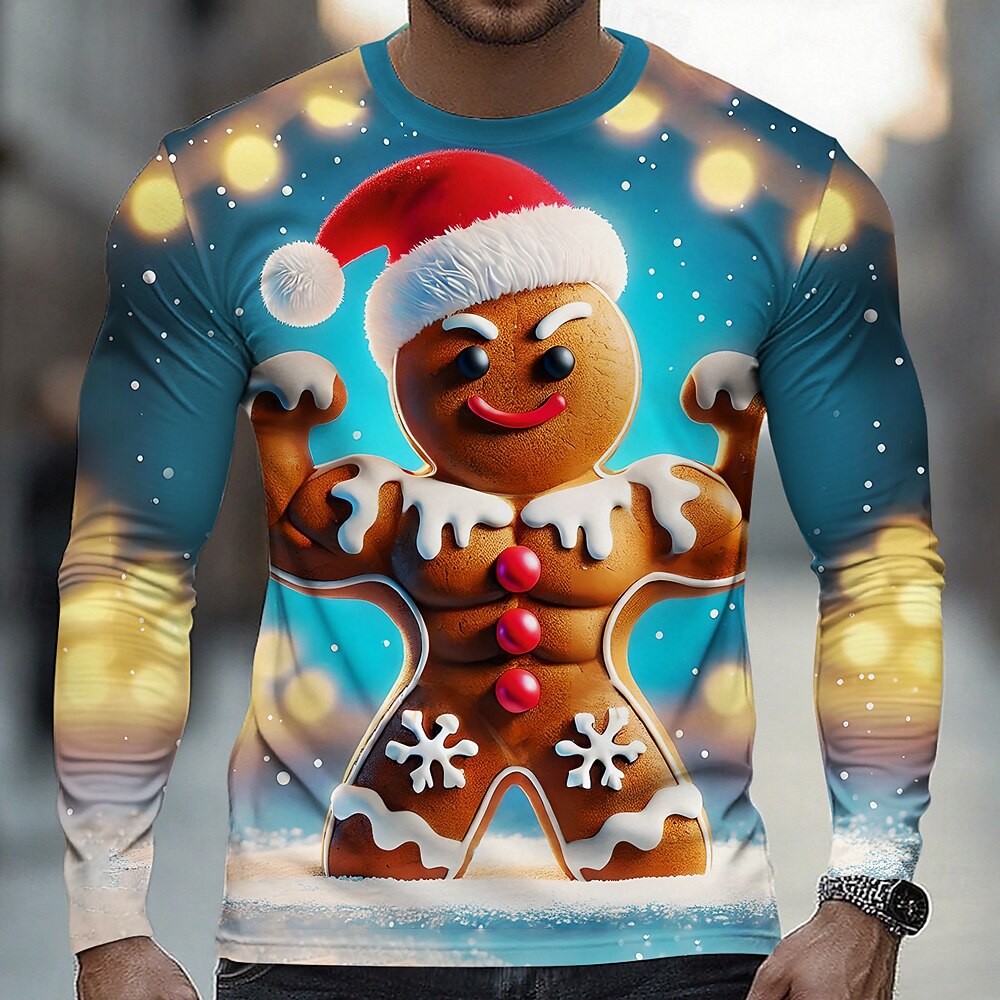 Men's Funny Santa Christmas Long Sleeve T-Shirt