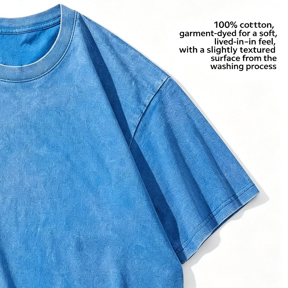 Funny Washed Cotton Graphic Tee