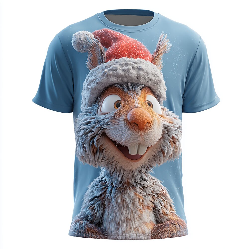 Men's Christmas Squirrel Graphic Tee