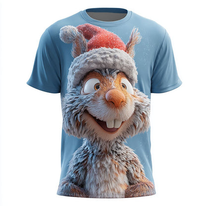 Men's Christmas Squirrel Graphic Tee