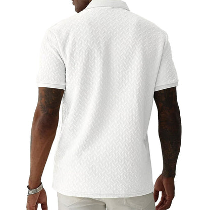 Men's Jacquard Textured  Polo