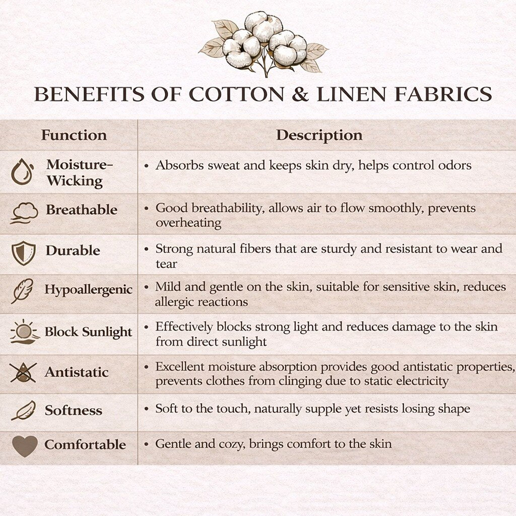 Breathable Cotton Linen Shirt