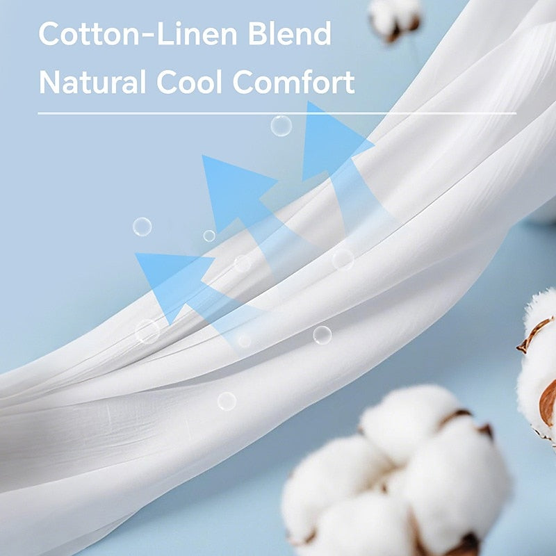 Cotton Linen Pants - Straight Leg, Casual & Comfortable
