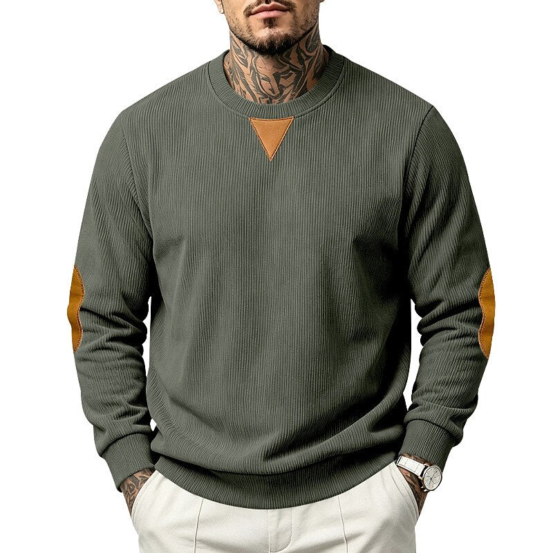 Soft Textured Corduroy Sweatshirt