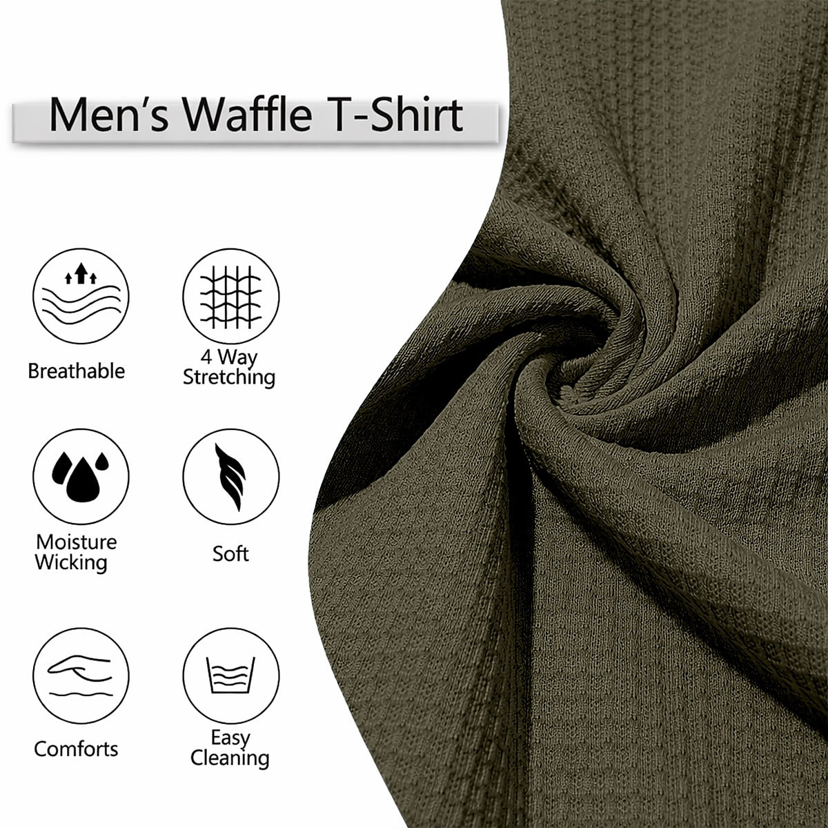 Men's Basic Waffle T-Shirt