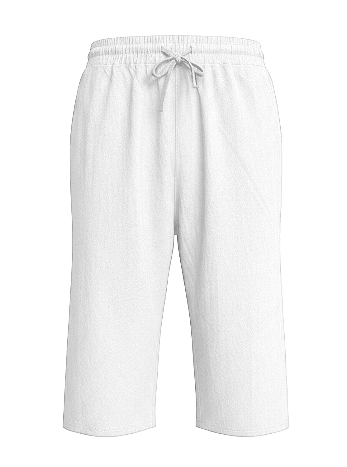 Breathable Linen Shorts With Elastic Waist