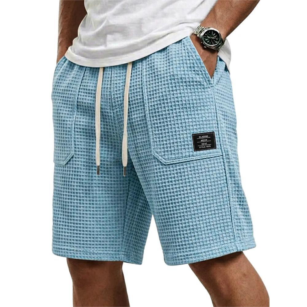 Men's Cargo Pocketed Waffle Shorts