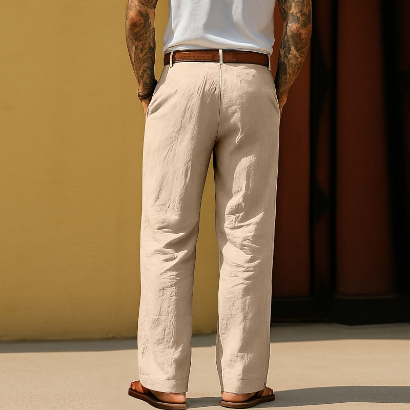 Men's Cotton Linen Baggy Pants
