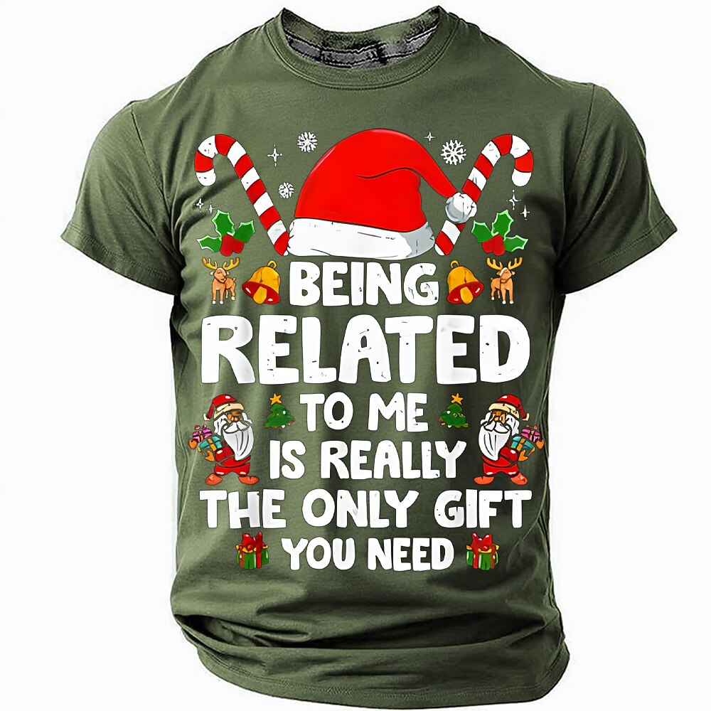 Men's Funny Gift Christmas Graphic T-Shirt