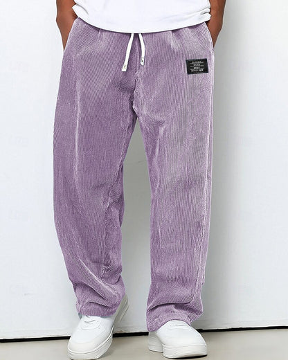 Men's Corduroy Drawstring Sweatpants